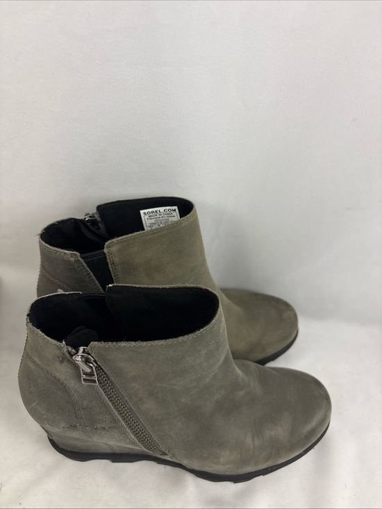 Sorel Shoes - Sorel Joan of Arctic Wedge II Gray Suede Boot Size 9